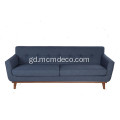 Sofa Fabric Midcentury 3 Seater le Wood Frame